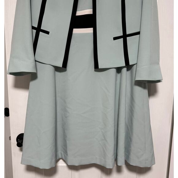 Black Label by Evan Picone  Women's 2 Pcs. Dress Size 8 Jacket Suit Size 12 - Picture 3 of 16